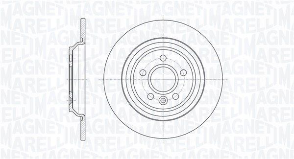 MAGNETI MARELLI Тормозной диск 361302040335